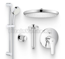 Душевой комплект Смеситель Grohe Eurosmart 33305003 С ВНУТРЕННЕЙ ЧАСТЬЮ + Гарнитур Tempesta Cosmopolitan 27578002 + Подключение Relexa Plus Relexa plus 28671000 + Душ Tempesta 250 26666000 + Кронштейн Rainshower 28724000