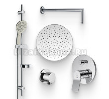 Душевой комплект Смеситель AM.PM X-Joy F85A45000 с внутренней частью + Гарнитур Inspire V2.0 F0150A000 + Подключение F0600E00 + Душ Gem F0590000 + Кронштейн IDDIS 001SB33i61