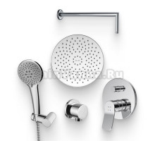 Душевой комплект Смеситель AM.PM X-Joy F85A45000 с внутренней частью + Гарнитур Like F0118000 + Подключение F0600E00 + Душ Gem F0590000 + Кронштейн IDDIS 001SB33i61