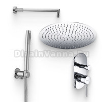 Душевой комплект Смеситель Wasserkraft Main 4141 С ВНУТРЕННЕЙ ЧАСТЬЮ + Гарнитур Paffoni Master ZDUP094CR + Душ A117 + Кронштейн A019
