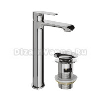 Смеситель для раковины STWORKI Копенгаген S42020CR + донный клапан SW-001CR хром