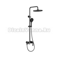 Душевая стойка Vincea VSFS-413MB с изливом, черный матовый