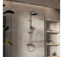 Душевая стойка Vincea VSFS-413GM с изливом, вороненая сталь