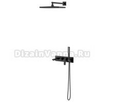 Душевой комплект Teska Life Pro AS3180 С ВНУТРЕННЕЙ ЧАСТЬЮ, черный