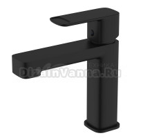 Смеситель для раковины матовый черный, AQUAme Parma AQM6610MB