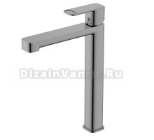 Смеситель для раковины высокий металл Gun Metal, AQUAme Parma AQM6614GM