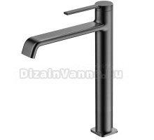 Смеситель для раковины высокий металл Gun Metal, AQUAme Asti AQM6414GM