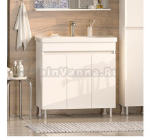 Тумба под раковину без столешницы Misty Енисей 80 напольная, 3 дверцы