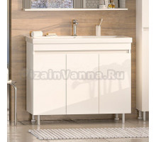 Тумба под раковину без столешницы Misty Енисей 100 напольная, 3 дверцы