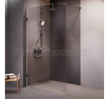 Душевая перегородка AM.PM X-Joy W94UWI-120-F1-MTE 120x195, фурнитура хром, стекло прозрачное