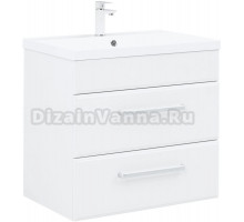 Тумба с раковиной Aquanet Лукка 75 белая глянцевая