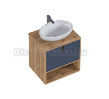 Тумба под раковину со столешницей 1MarKa Uta 50, шарли синий