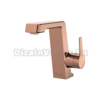 Смеситель для раковины Teska Thetis E5209 розовое золото