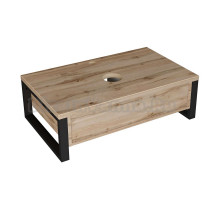 Тумба под раковину со столешницей 1MarKa Grunge Loft 70, дуб вотан -