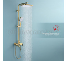 Душевая стойка Raglo R02.24.03 сатин золотой
