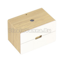 Тумба под раковину со столешницей 1MarKa Vortex 80, орех лучистый, белый