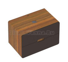 Тумба под раковину со столешницей 1MarKa Vortex 80, орех ноче, найт