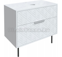 Тумба под раковину со столешницей 1MarKa Fores 80, белая