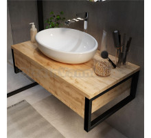 Тумба с раковиной 1MarKa Grunge Loft 70 П, дуб вотан