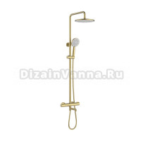 Душевая стойка Raglo R20.26.03 с термостатом, сатин золотой