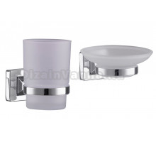 Набор Мыльница Fashun A26 A2602 хром + Стакан A2606 хром