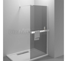 Душевая перегородка Vincea Walk-in HR VSW-4HR100CG 100 см, профиль глянцевый хром, стекло тонированное