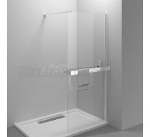 Душевая перегородка Vincea Walk-in HR VSW-4HR900CL 90 см, профиль глянцевый хром, стекло прозрачное