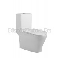 Унитаз-моноблок напольный Royce Elite RCT-111505WH безободковый, с микролифтом