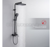 Душевая стойка Raglo R51.24.06 черный