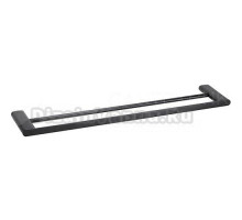 Полотенцедержатель Bemeta Organic Black 167104050 двойной, черный матовый