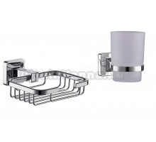 Набор Мыльница Fashun A26 A2602-1 хром + Стакан A2606 хром