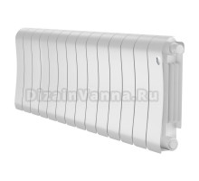 Радиатор биметаллический Royal Thermo Infinity V 300 14 секций, нижнее подключение, Bianco Traffico