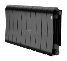Радиатор биметаллический Royal Thermo Infinity V 300 10 секций, нижнее подключение, Noir Sable
