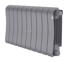 Радиатор биметаллический Royal Thermo Infinity V 300 10 секций, нижнее подключение, Silver Satin