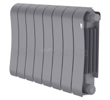 Радиатор биметаллический Royal Thermo Infinity V 300 8 секций, нижнее подключение, Silver Satin