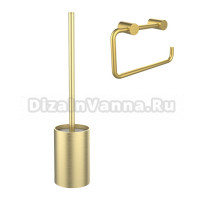 Набор Держатель IDDIS Petite PETG000i43 + Ершик PETGP00i47 золото