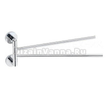 Полотенцедержатель Bemeta Stella 166204102 поворотный, двойной, серебро