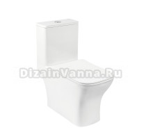 Унитаз-моноблок напольный Royce Viva RCT-151406WH безободковый, с микролифтом