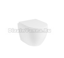 Унитаз подвесной Royce Pro RCT-150517WH безободковый, с микролифтом