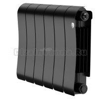 Радиатор биметаллический Royal Thermo Infinity 300 6 секций, Noir Sable