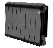 Радиатор биметаллический Royal Thermo Infinity 300 8 секций, Noir Sable