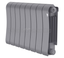 Радиатор биметаллический Royal Thermo Infinity 300 8 секций, Silver Satin
