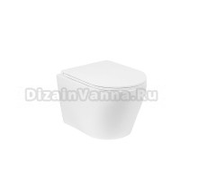 Унитаз подвесной Royce Ozzy RCT-110408WH безободковый, с микролифтом