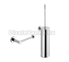 Набор Держатель Colombo Design Plus W4908.CR хром + Ершик W4962 хром