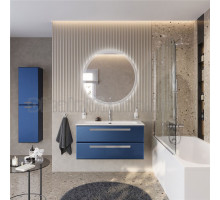 Мебель для ванной комнаты Cezares Eco Cer-N 100 sapfiro, раковина Eco 100, ручки серые