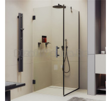 Душевой уголок Maybahglass MGY-1303-6 90х90 см, профиль матовый черный, стекло прозрачное