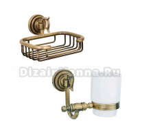 Набор Стакан Boheme Medici 10612 + Дозатор 10610