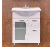 Тумба под раковину без столешницы Misty Дрея 65 1 ящик, стекло