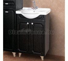 Тумба под раковину без столешницы Misty Александра 55 прямая, венге