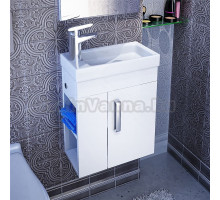 Тумба под раковину без столешницы IDDIS Torr 40 L, подвесная, белая